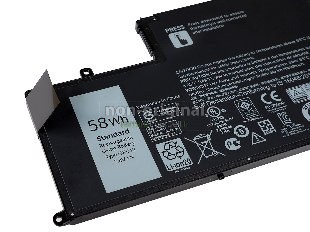 4 cellules 58Wh batterie pour pc portable Dell P49G-001