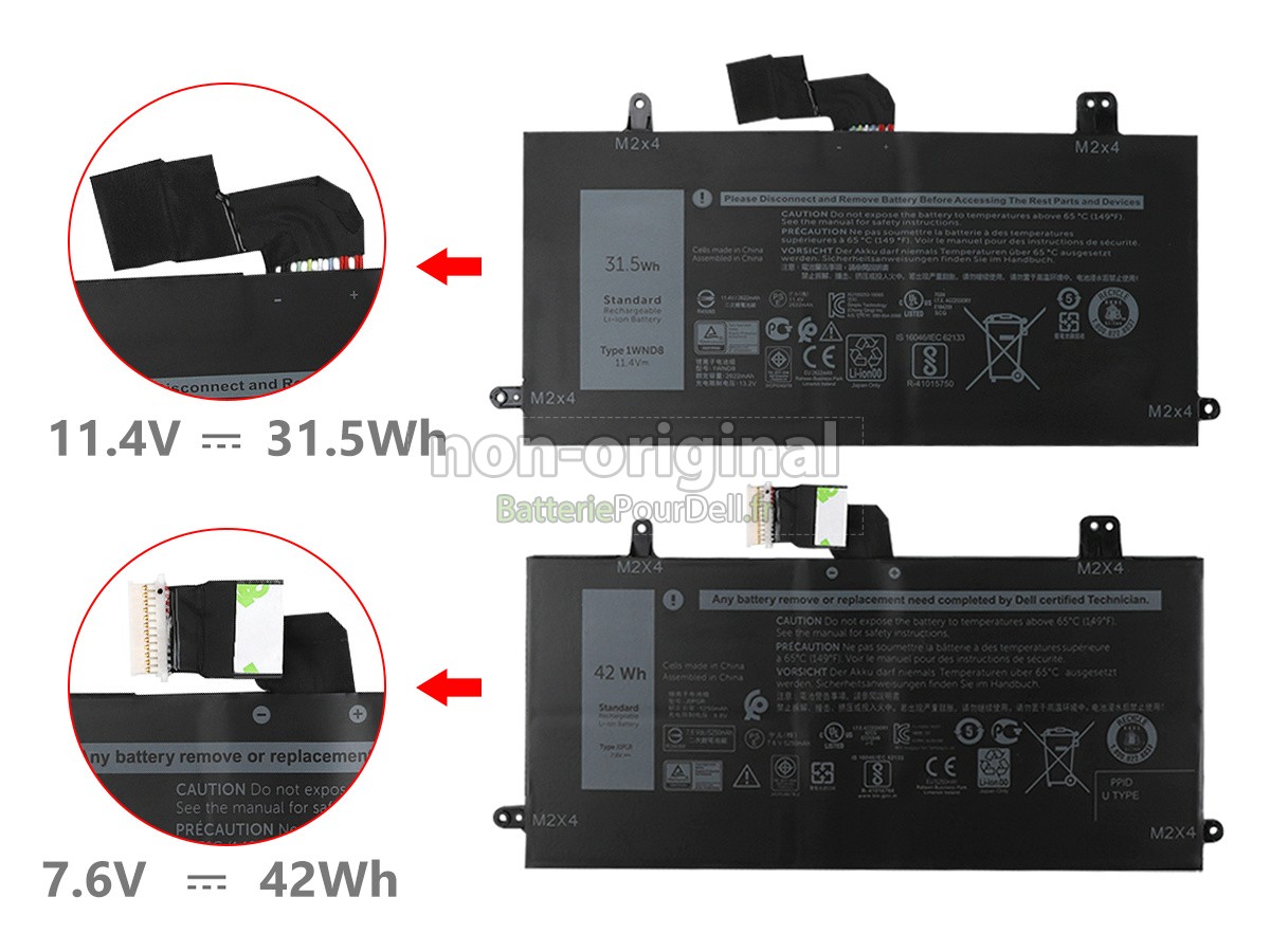 3 cellules 31.5Wh batterie pour pc portable Dell 0J0PGR
