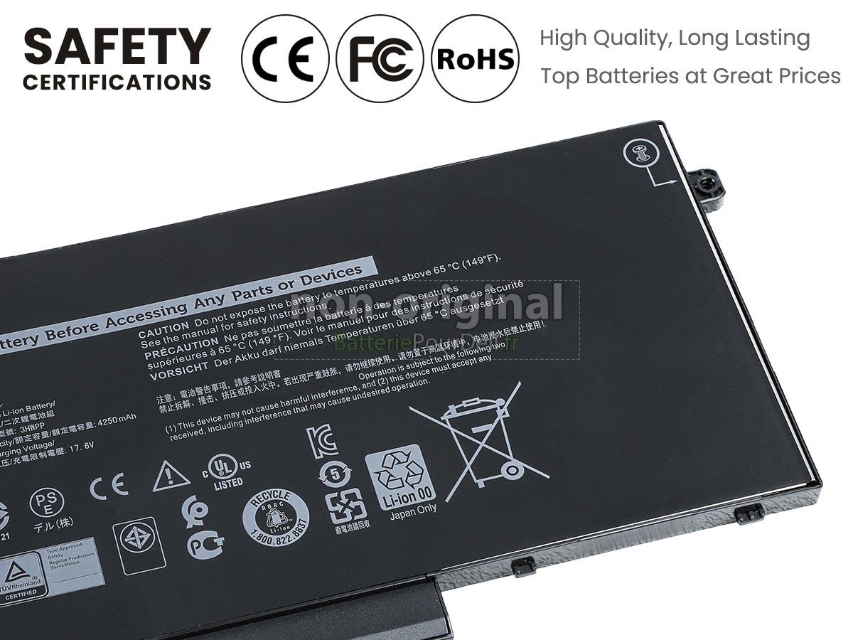 batterie pour pc portable Dell Inspiron 7500 2-IN-1 BLACK