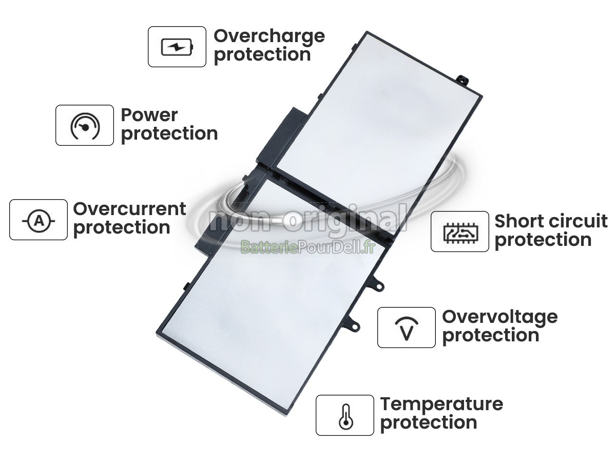 batterie pour pc portable Dell Inspiron 7500 2-IN-1 BLACK