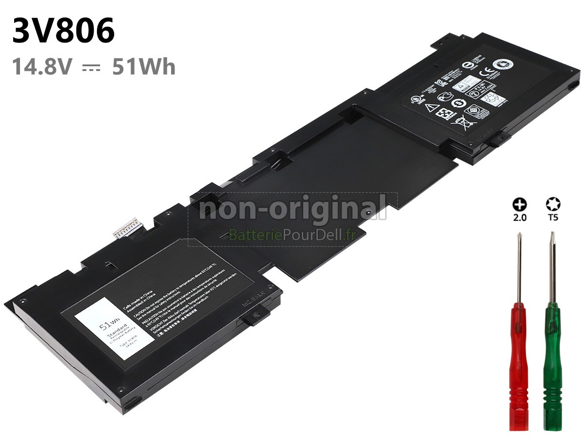 4 cellules 51Wh batterie pour pc portable Dell P56G001