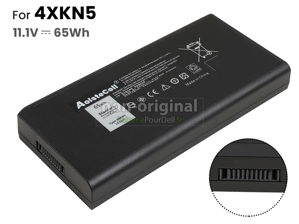 6 cellules 65Wh batterie pour pc portable Dell 4XKN5