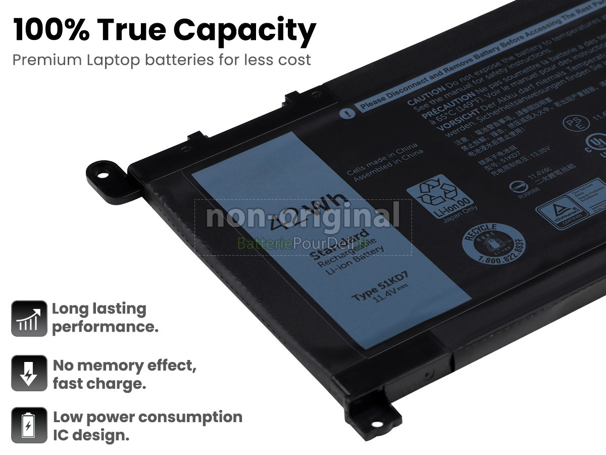 batterie pour pc portable Dell 051KD7