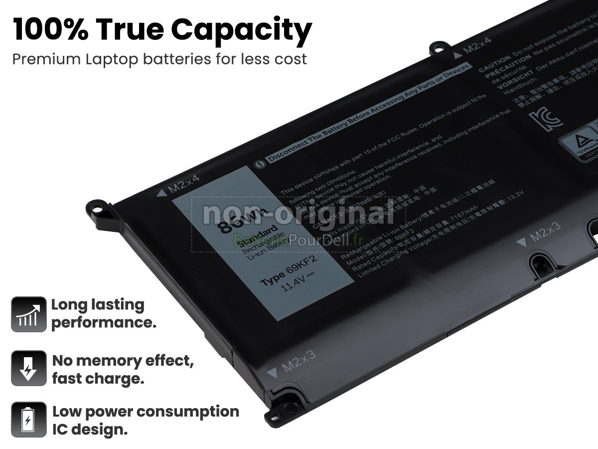 batterie pour pc portable Dell 70N2F