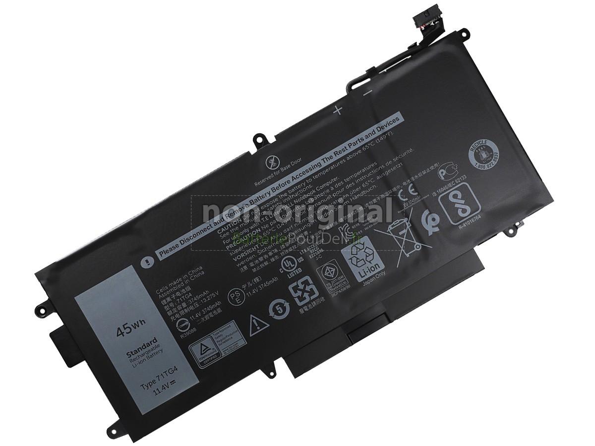 3 cellules 45Wh batterie pour pc portable Dell Latitude 7389 2-IN-1