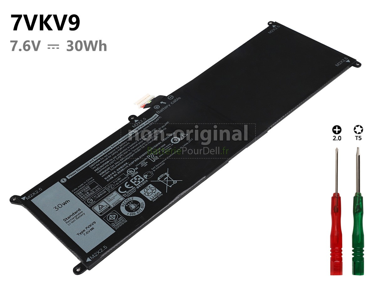 4 cellules 30Wh batterie pour pc portable Dell T02H001