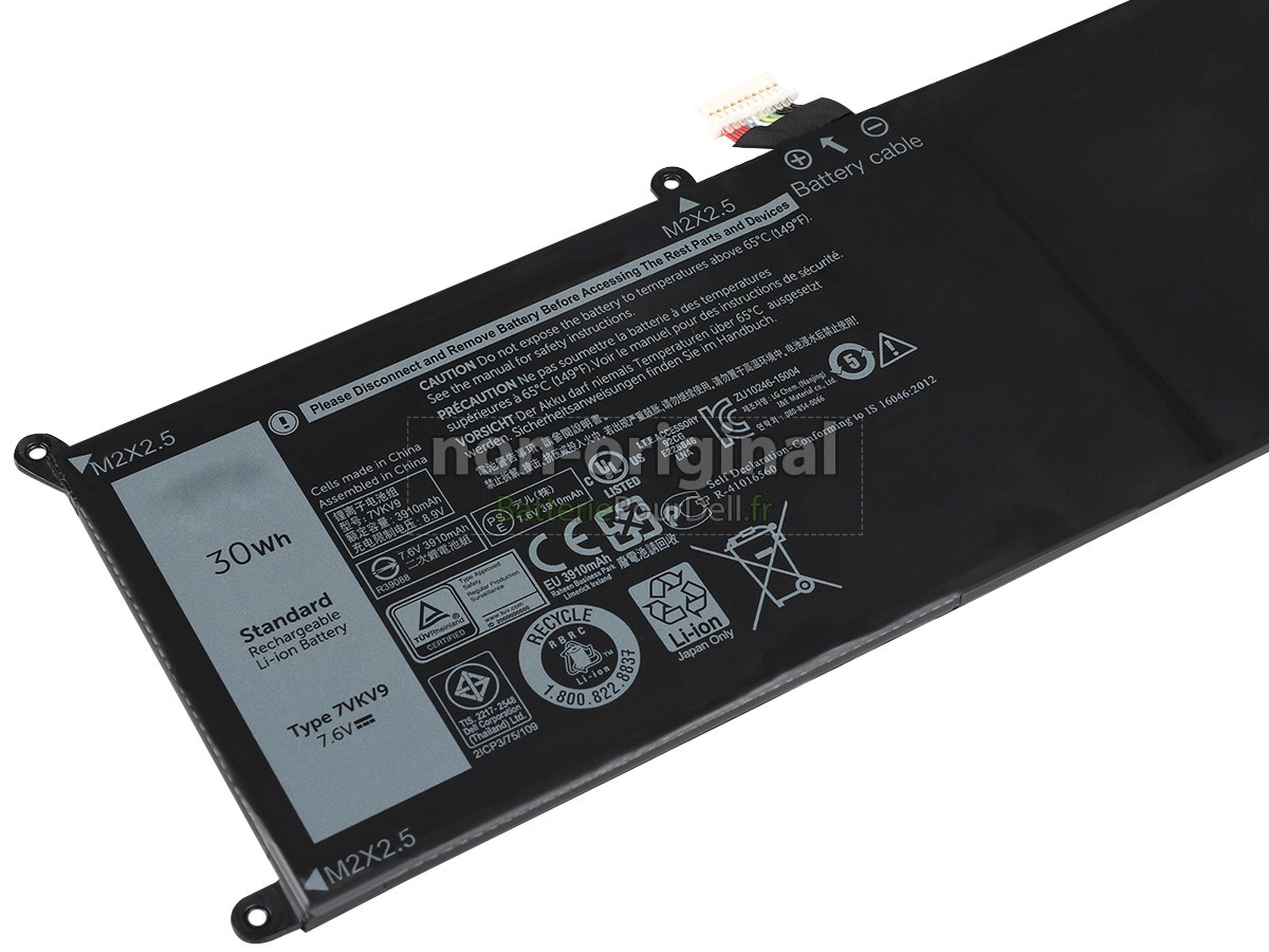 4 cellules 30Wh batterie pour pc portable Dell T02H001
