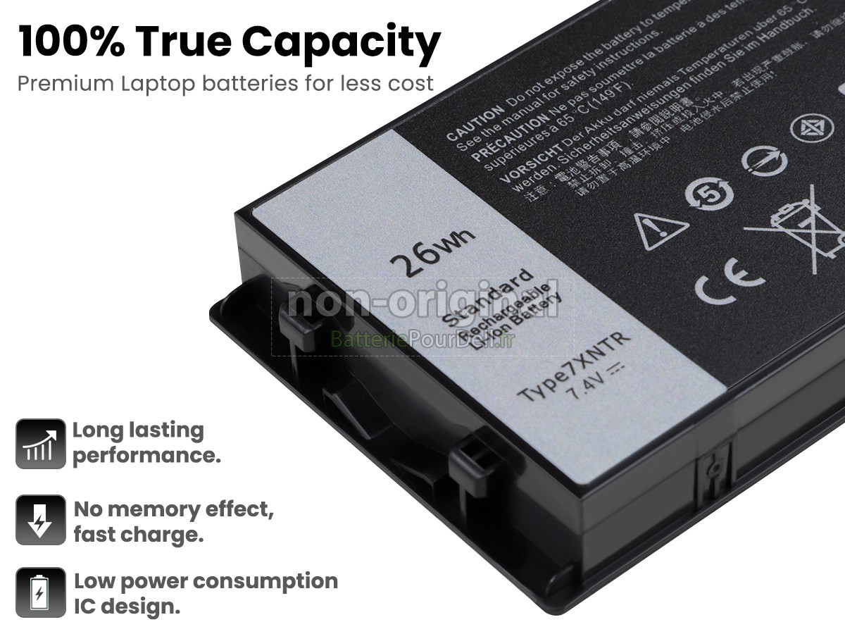 2 cellules 26Wh batterie pour pc portable Dell FH8RW