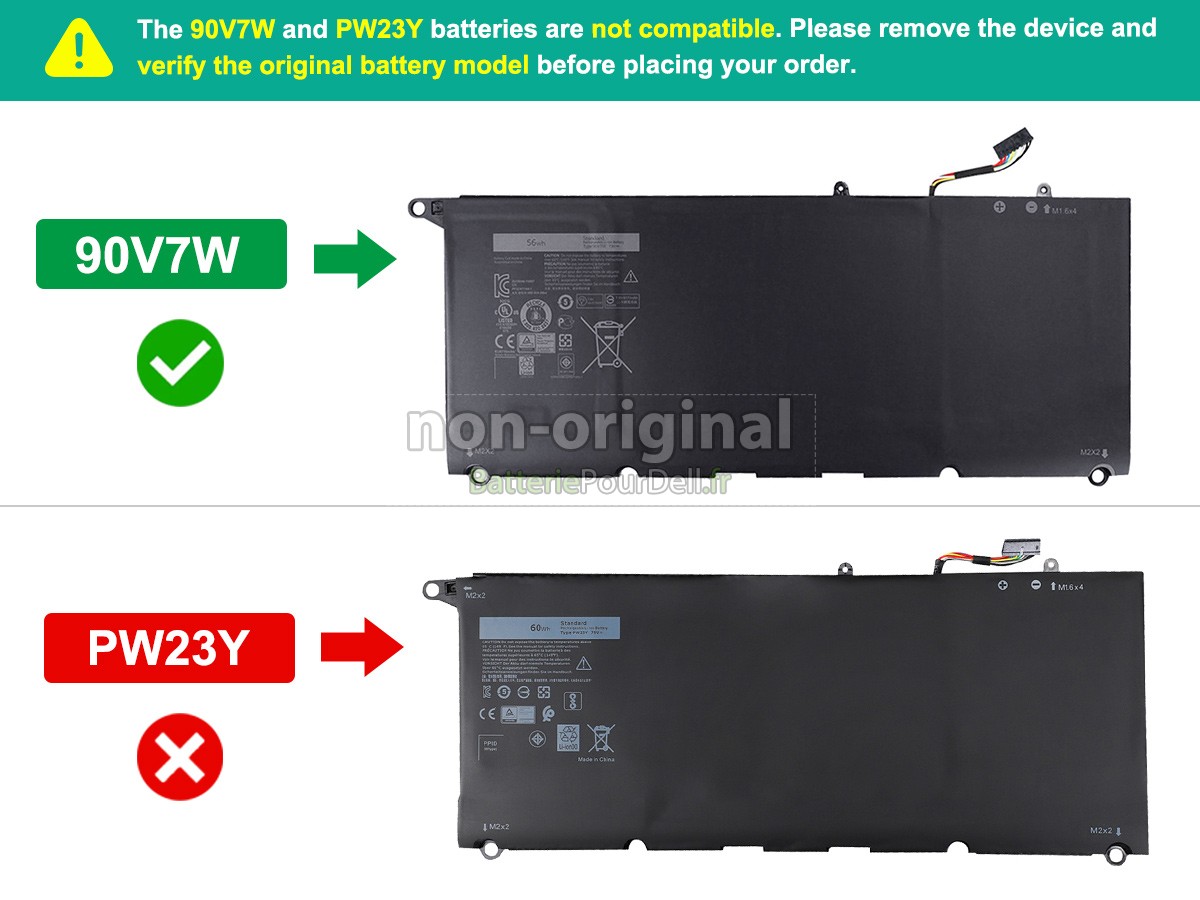 batterie pour pc portable Dell P54G002