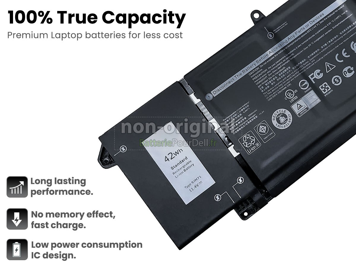 ASUNCELL 7FMXV 15.2V 63Wh Laptop Battery Replacement For Dell Latitude 5320 7320 7420 7520 Latitude 5320 2-in-1/7320 2-in-1/7420 2-in-1 P133G P134G P135G P136G P138G P139G P110F TN2GY 9JM71