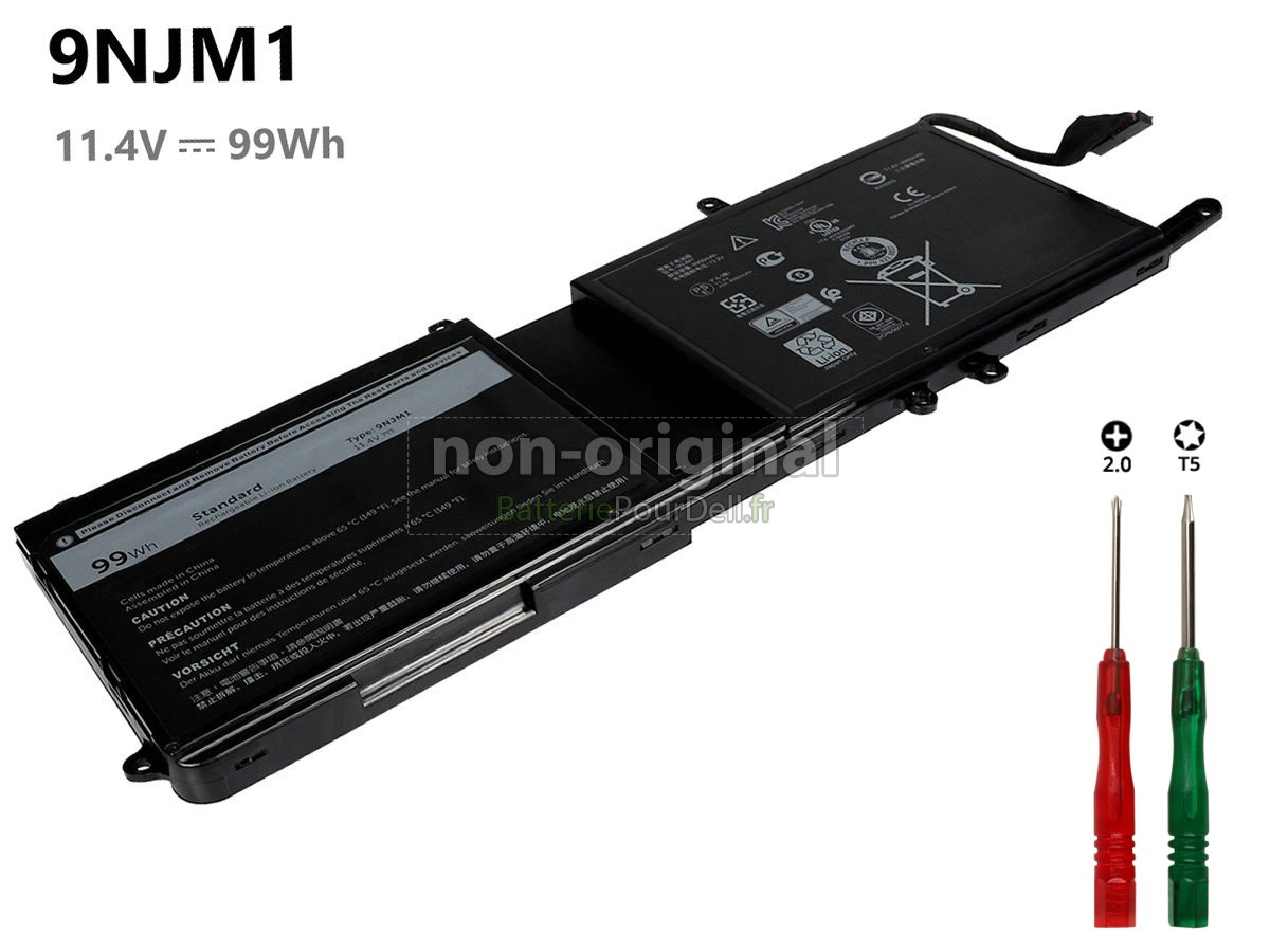 6 cellules 99Wh batterie pour pc portable Dell AW15R4-7675SLV