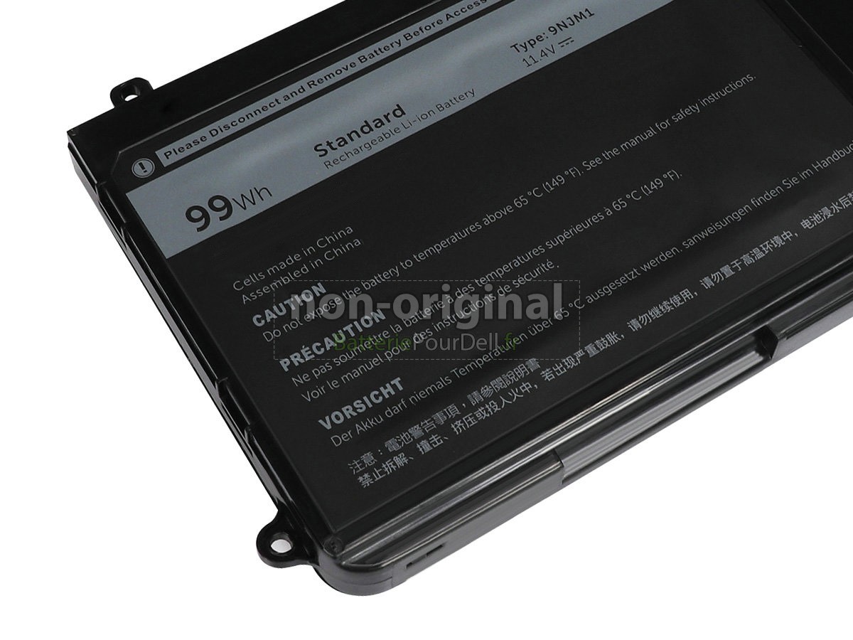 6 cellules 99Wh batterie pour pc portable Dell Alienware 15 R4