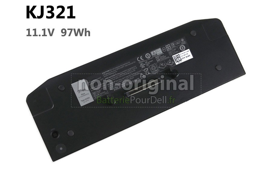 9 cellules 97Wh batterie pour pc portable Dell KJ321