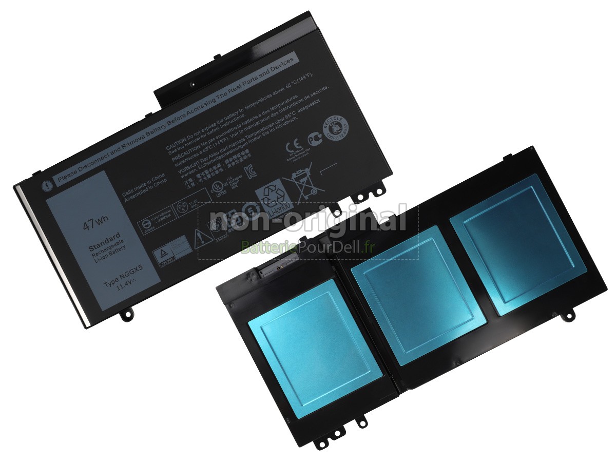 3 cellules 47Wh batterie pour pc portable Dell WYJC2