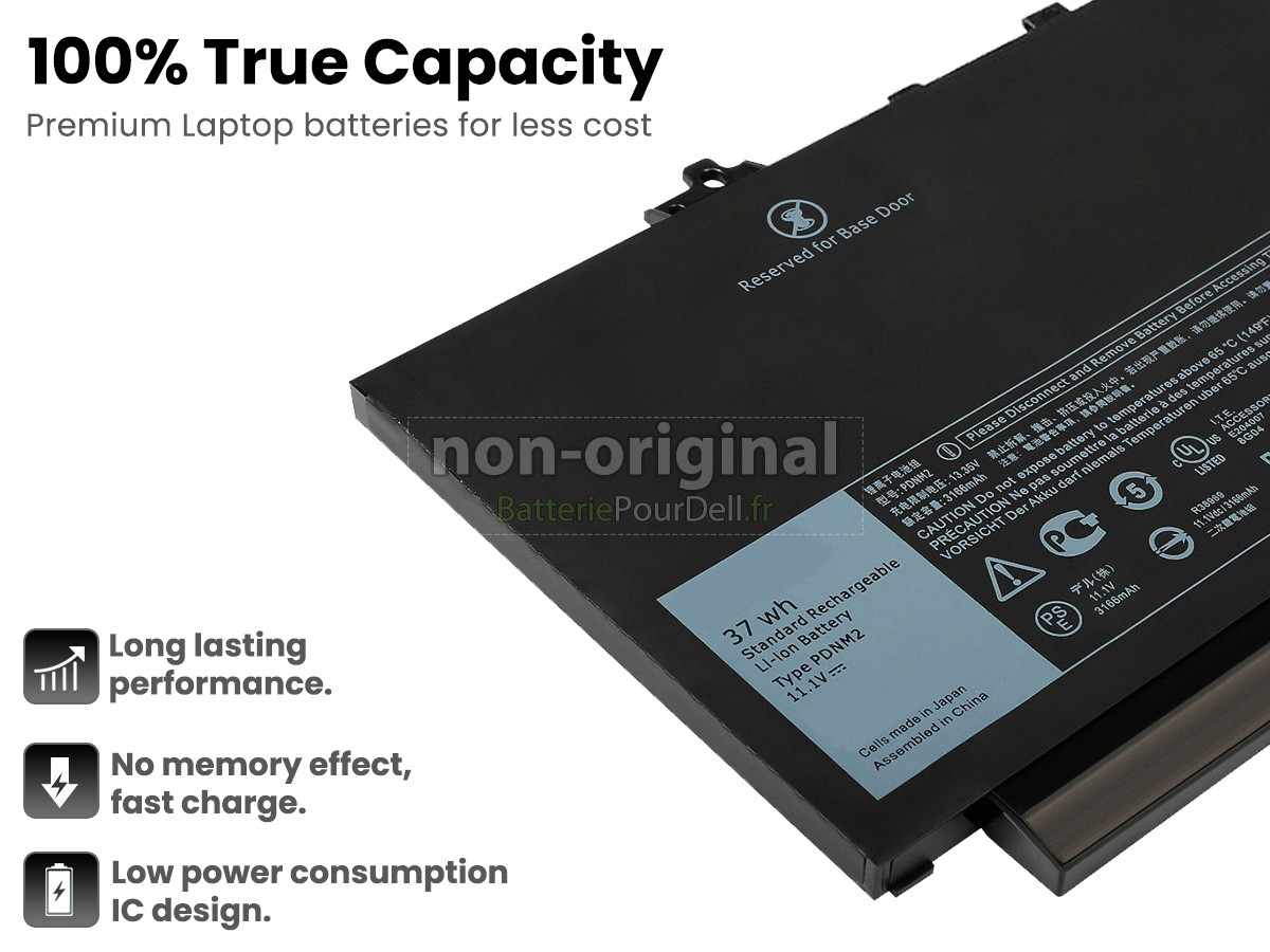3 cellules 37Wh batterie pour pc portable Dell P61G