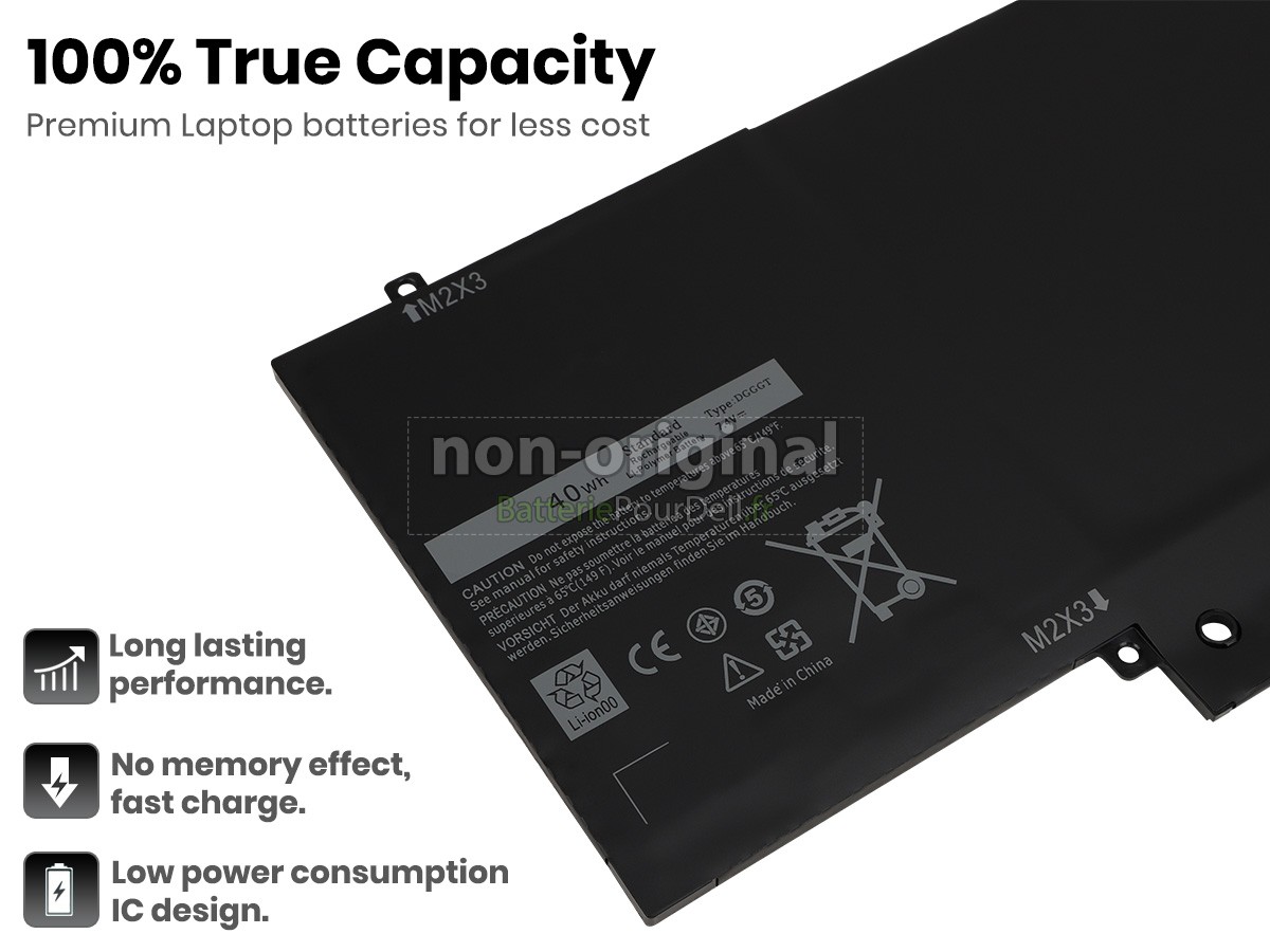 4 cellules 40Wh batterie pour pc portable Dell DGGGT