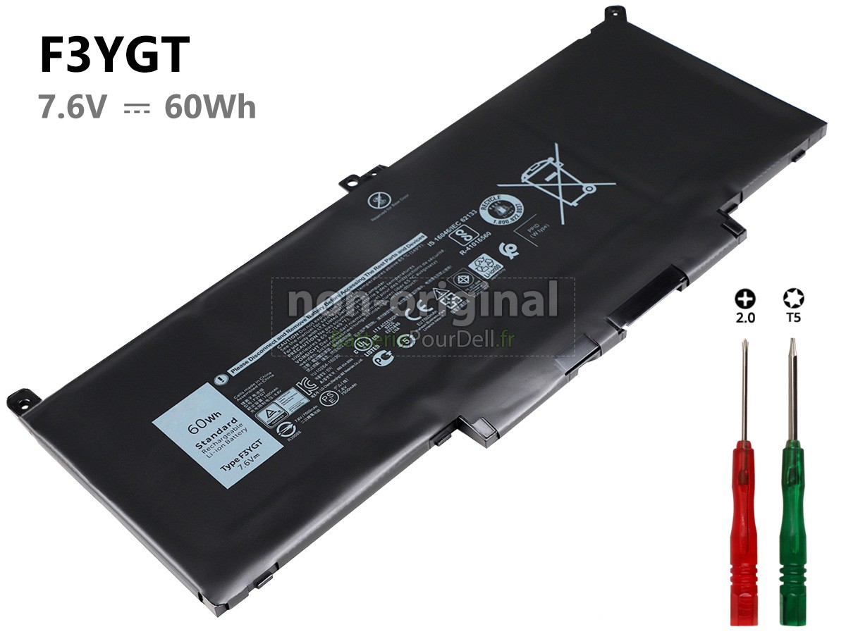 4 cellules 60Wh batterie pour pc portable Dell 0F3YGT