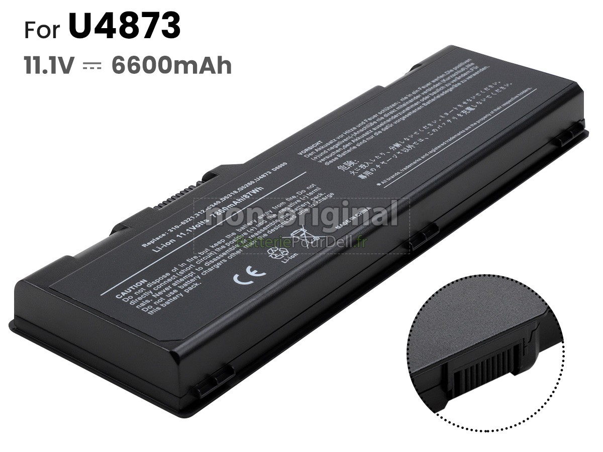 9 cellules 6600mAh batterie pour pc portable Dell Precision M6300
