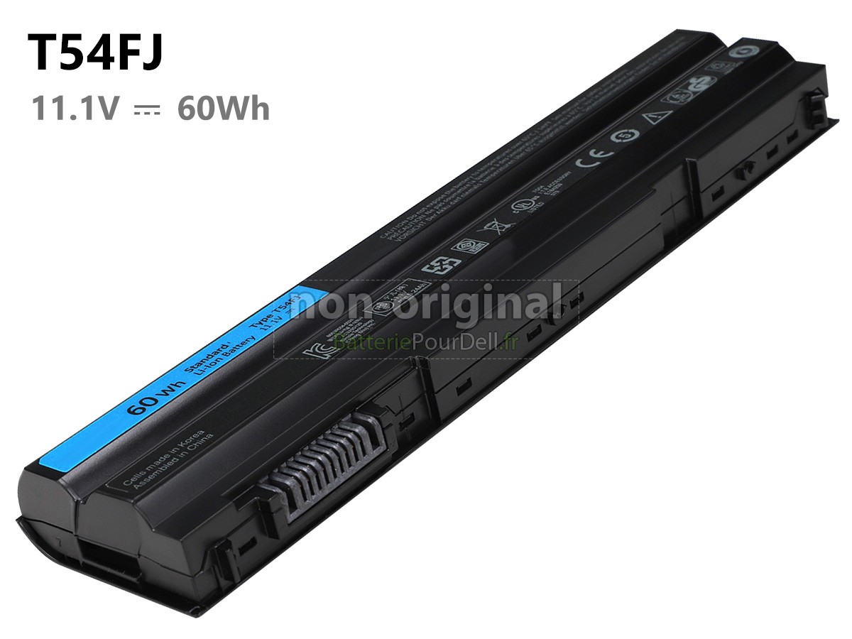 6 cellules 60Wh batterie pour pc portable Dell Inspiron 15R(N7520)