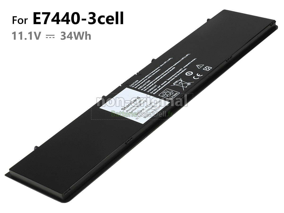 3 cellules 34Wh batterie pour pc portable Dell Latitude E7440