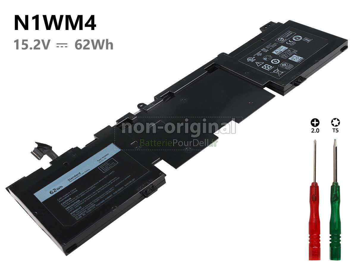 4 cellules 62Wh batterie pour pc portable Dell P56G001