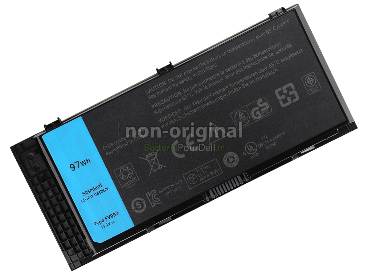 9 cellules 97Wh batterie pour pc portable Dell Precision M4600