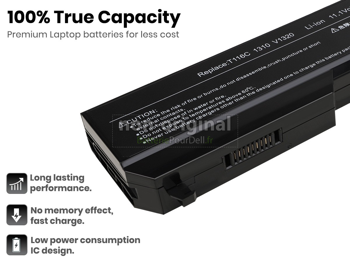 batterie pour pc portable Dell K738H