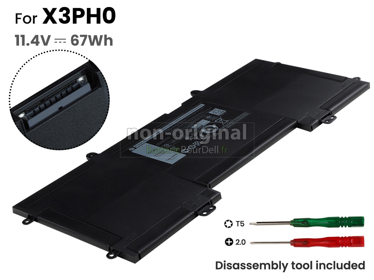 6 cellules 67Wh batterie pour pc portable Dell X3PHO