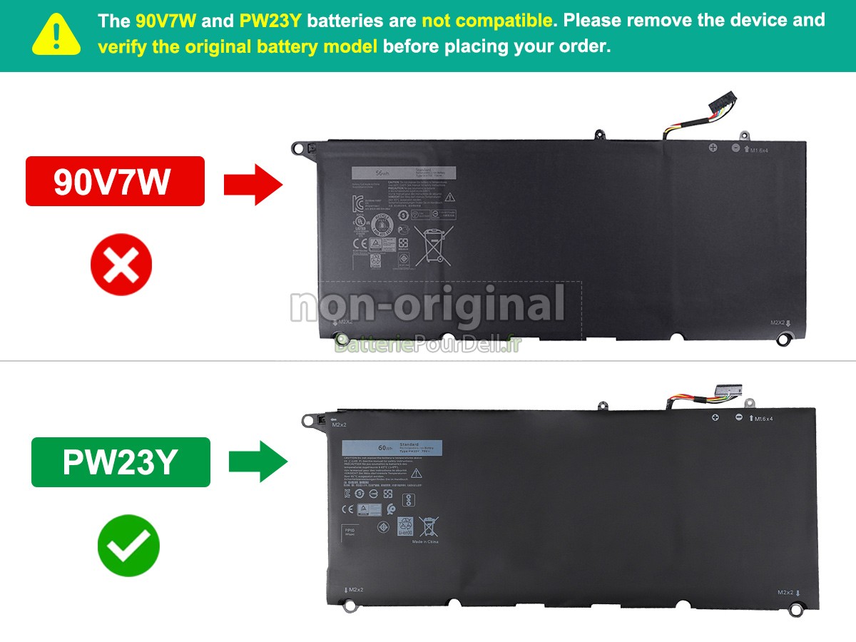 batterie pour pc portable Dell P54G002
